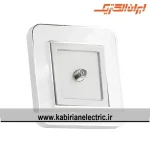 پریز آنتن SAT ارس متال سیلور زه سفید میان نقره ای ایران الکتریک