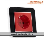پریز برق UPS ارس متال سیلور زه مشکی میان مشکی ایران الکتریک