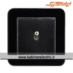 کلید تک پل اهرمی ارس متال سیلور زه مشکی میان مشکی ایران الکتریک - تصویر 2