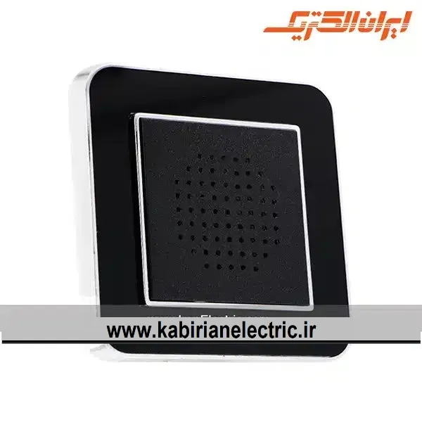 KB-001074 زنگ دینگ دانگ ارس متال سیلور زه مشکی میان مشکی ایران الکتریک - تصویر 1