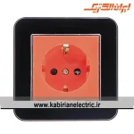 پریز برق UPS ارس متال سیلور زه مشکی میان نقره ای ایران الکتریک - تصویر 2