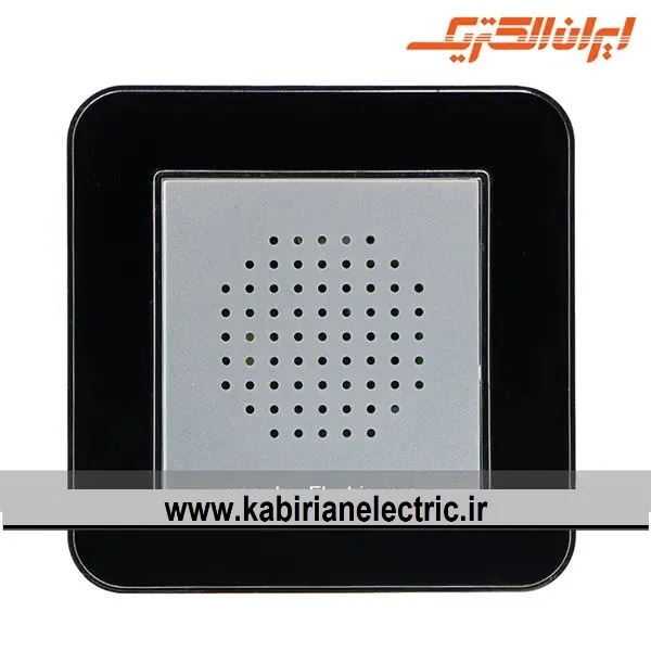 KB-001102 زنگ دینگ دانگ ارس متال سیلور زه مشکی میان نقره ای ایران الکتریک - تصویر 1