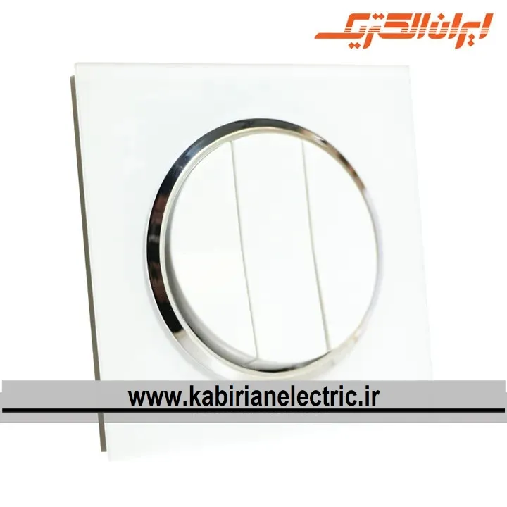 KB-001149 کلید سه پل اسپادانا متال سفید زه سیلور ایران الکتریک - تصویر 1