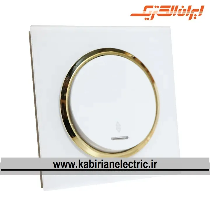 KB-001165 کلید تبدیل اسپادانا متال سفید زه طلایی ایران الکتریک - تصویر 1