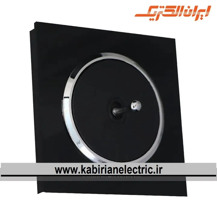 KB-001198 کلید تبدیل اهرمی اسپادانا متال مشکی زه سیلور ایران الکتریک - تصویر 1