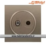 پریز آنتن دوتایی TV-SAT اسپادانا بژ زه بژ ایران الکتریک - تصویر 2