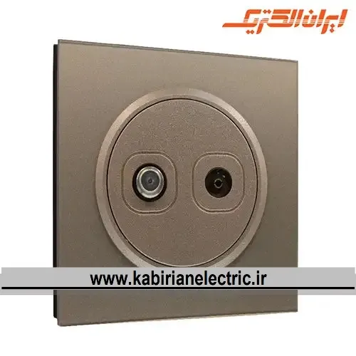 KB-001255 پریز آنتن دوتایی TV-SAT اسپادانا بژ زه بژ ایران الکتریک - تصویر 1