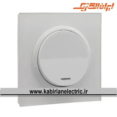KB-001267 کلید تک پل اسپادانا سفید زه سفید ایران الکتریک - تصویر 1