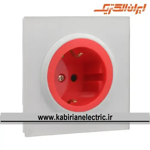 KB-001274 پریز برق UPS اسپادانا سفید زه سفید ایران الکتریک - تصویر 1