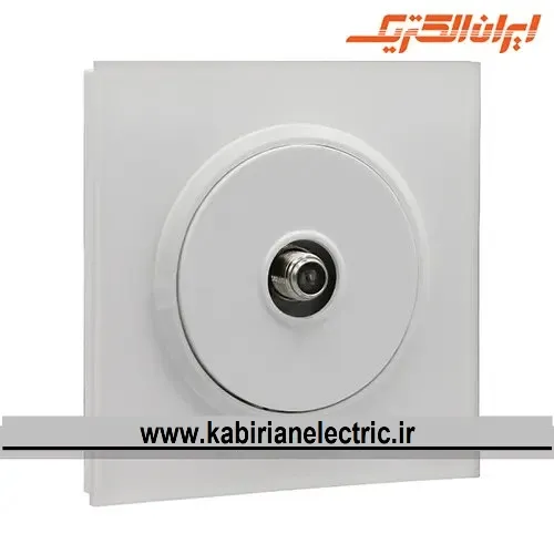 KB-001276 پریز آنتن SAT اسپادانا سفید زه سفید ایران الکتریک - تصویر 1