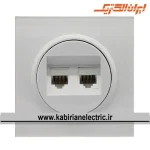 سوکت شبکه کامپیوتر اسپادانا سفید زه سفید ایران الکتریک - تصویر 2