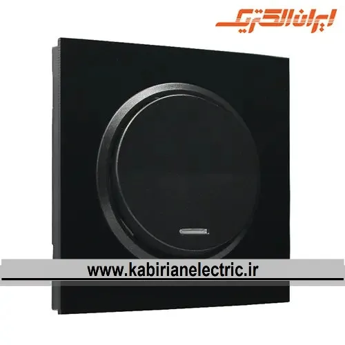 KB-001294 کلید تک پل اسپادانا مشکی زه مشکی ایران الکتریک - تصویر 1