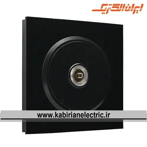 KB-001295 پریز آنتن TV اسپادانا مشکی زه مشکی ایران الکتریک - تصویر 1