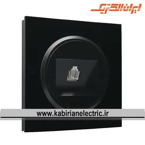 KB-001302 سوکت تلفن اسپادانا مشکی زه مشکی ایران الکتریک - تصویر 1