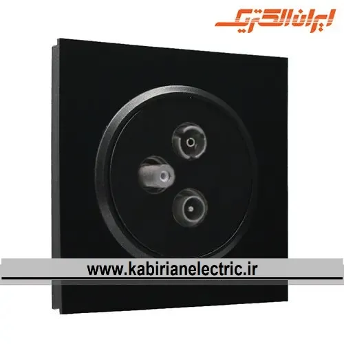 KB-001317 پریز آنتن RD-SAT-TV اسپادانا مشکی زه مشکی ایران الکتریک - تصویر 1