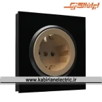 پریز برق ارتدار اسپادانا مشکی میان بژ ایران الکتریک