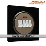 کلید کولر اسپادانا مشکی میان بژ ایران الکتریک