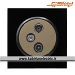 پریز آنتن RD-SAT-TV اسپادانا مشکی میان بژ ایران الکتریک - تصویر 2