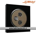 پریز آنتن RD-SAT-TV اسپادانا مشکی میان بژ ایران الکتریک