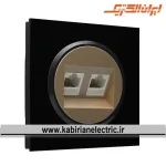 سوکت شبکه کامپیوتر اسپادانا مشکی میان بژ ایران الکتریک