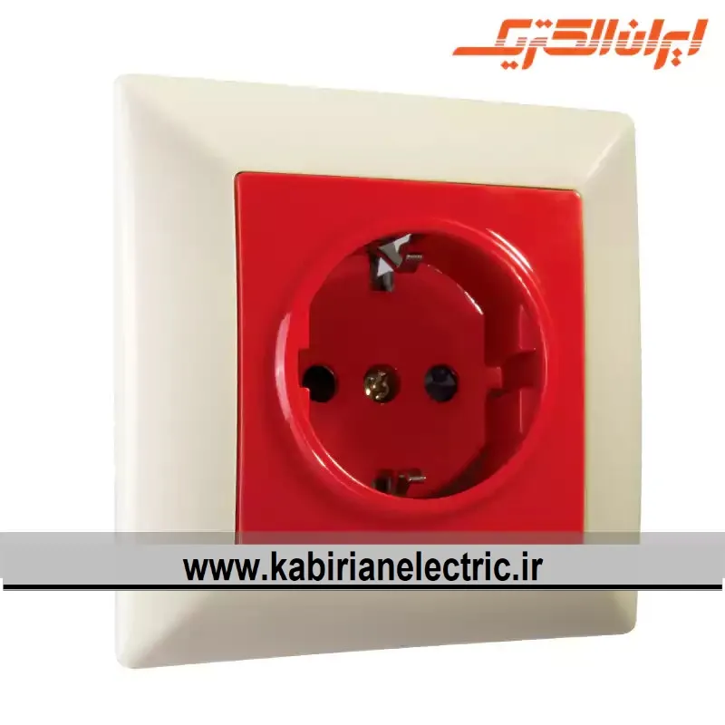 KB-001355 پریز برق UPS الیزه کرم ایران الکتریک - تصویر 1