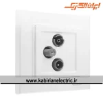 پریز آنتن RD-SAT-TV برلیان سفید ایران الکتریک