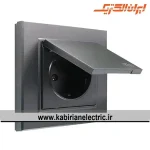 پریز برق ارت دربدار برلیان زغال سنگی ایران الکتریک