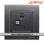 پریز آنتن RD-SAT-TV برلیان زغال سنگی ایران الکتریک - تصویر 2