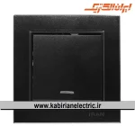 کلید تک پل برلیان مشکی ایران الکتریک - تصویر 2