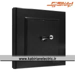 کلید تک پل اهرمی برلیان مشکی ایران الکتریک