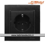 پریز برق ارت سرامیک برلیان مشکی ایران الکتریک - تصویر 2