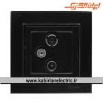 پریز آنتن RD-SAT-TV برلیان مشکی ایران الکتریک - تصویر 2