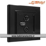 پریز آنتن RD-SAT-TV برلیان مشکی ایران الکتریک