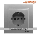 پریز برق ارتدار برلیان نقره ای ایران الکتریک - تصویر 2