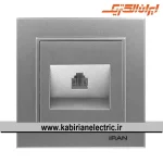 سوکت تلفن برلیان نقره ای ایران الکتریک - تصویر 2
