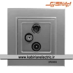 پریز آنتن RD-SAT-TV برلیان نقره ای ایران الکتریک - تصویر 2