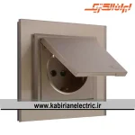 پریز برق ارت دربدار برلیان پلکسی بژ ایران الکتریک
