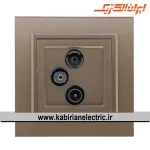 پریز آنتن RD-SAT-TV برلیان پلکسی بژ ایران الکتریک - تصویر 2