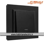 کلید تک پل برلیان پلکسی مشکی ایران الکتریک