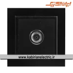 پریز آنتن TV برلیان پلکسی مشکی ایران الکتریک - تصویر 2