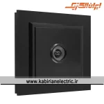 پریز آنتن TV برلیان پلکسی مشکی ایران الکتریک