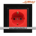 پریز برق UPS برلیان پلکسی مشکی ایران الکتریک - تصویر 2
