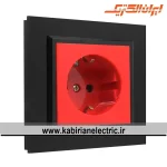 پریز برق UPS برلیان پلکسی مشکی ایران الکتریک
