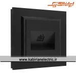 سوکت تلفن برلیان پلکسی مشکی ایران الکتریک