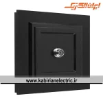 پریز آنتن SAT برلیان پلکسی مشکی ایران الکتریک