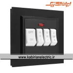 کلید کولر برلیان پلکسی مشکی ایران الکتریک
