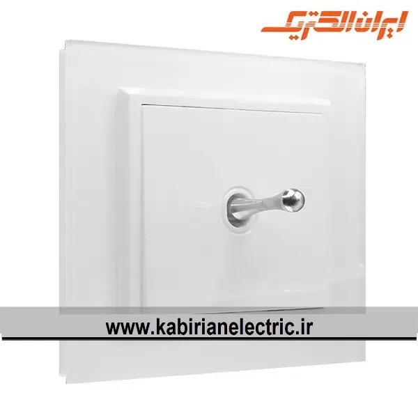 KB-001577 شاسی زنگ اهرمی برلیان پلکسی سفید ایران الکتریک - تصویر 1