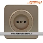 پریز برق ساده اسپیناس بژ زه بژ ایران الکتریک - تصویر 2