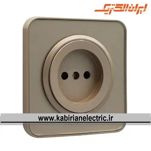 KB-001593 پریز برق ساده اسپیناس بژ زه بژ ایران الکتریک - تصویر 1