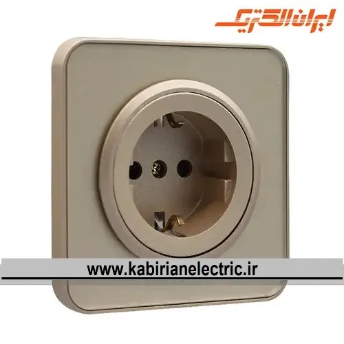 KB-001598 پریز برق ارتدار اسپیناس بژ زه بژ ایران الکتریک - تصویر 1